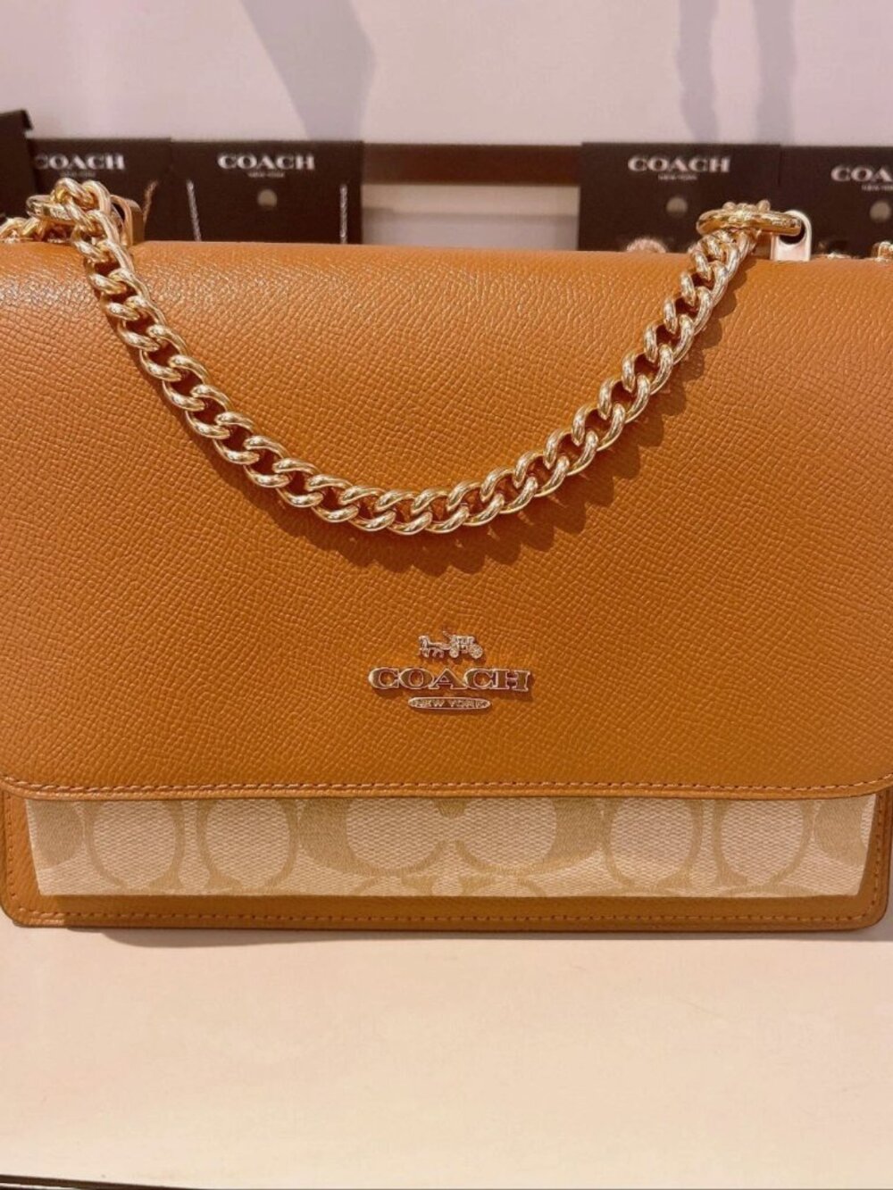 NWT Coach Klare Crossbody In Signature Canvas #91019